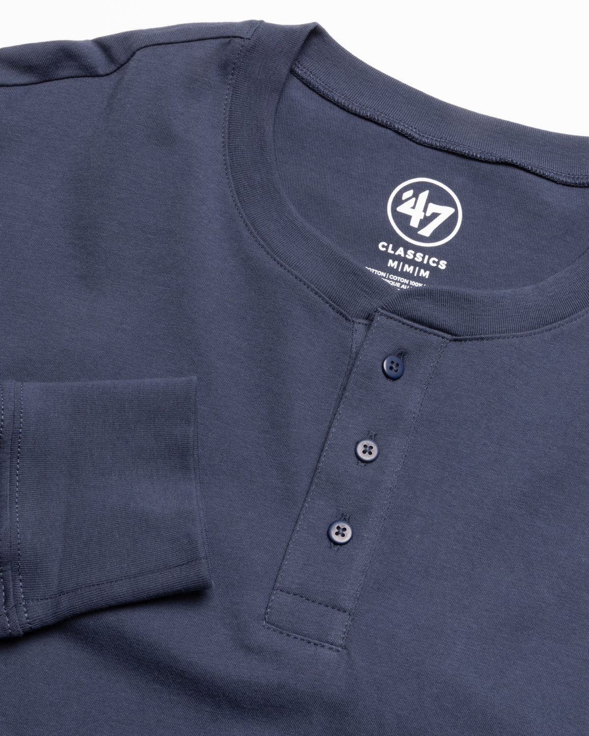 '47 CLASSICS FRANKLIN HENLEY LONG SLEEVE TEE