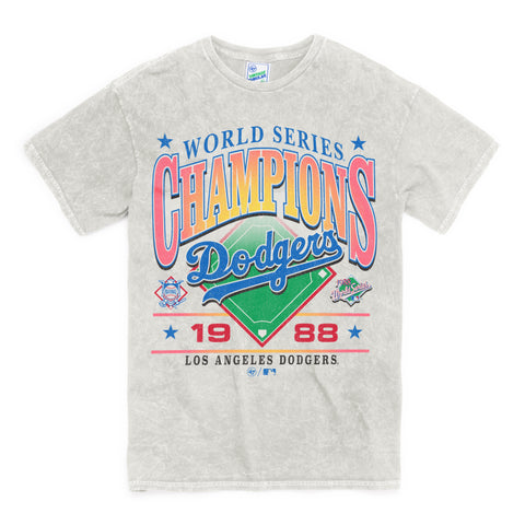 LOS ANGELES DODGERS 1988 WORLD SERIES ROCKER '47 VINTAGE TUBULAR TEE